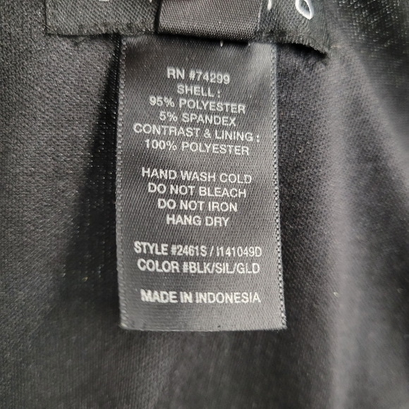 Enfocus Studio Black and Gold Cocktail Dress - Picture 4 of 5